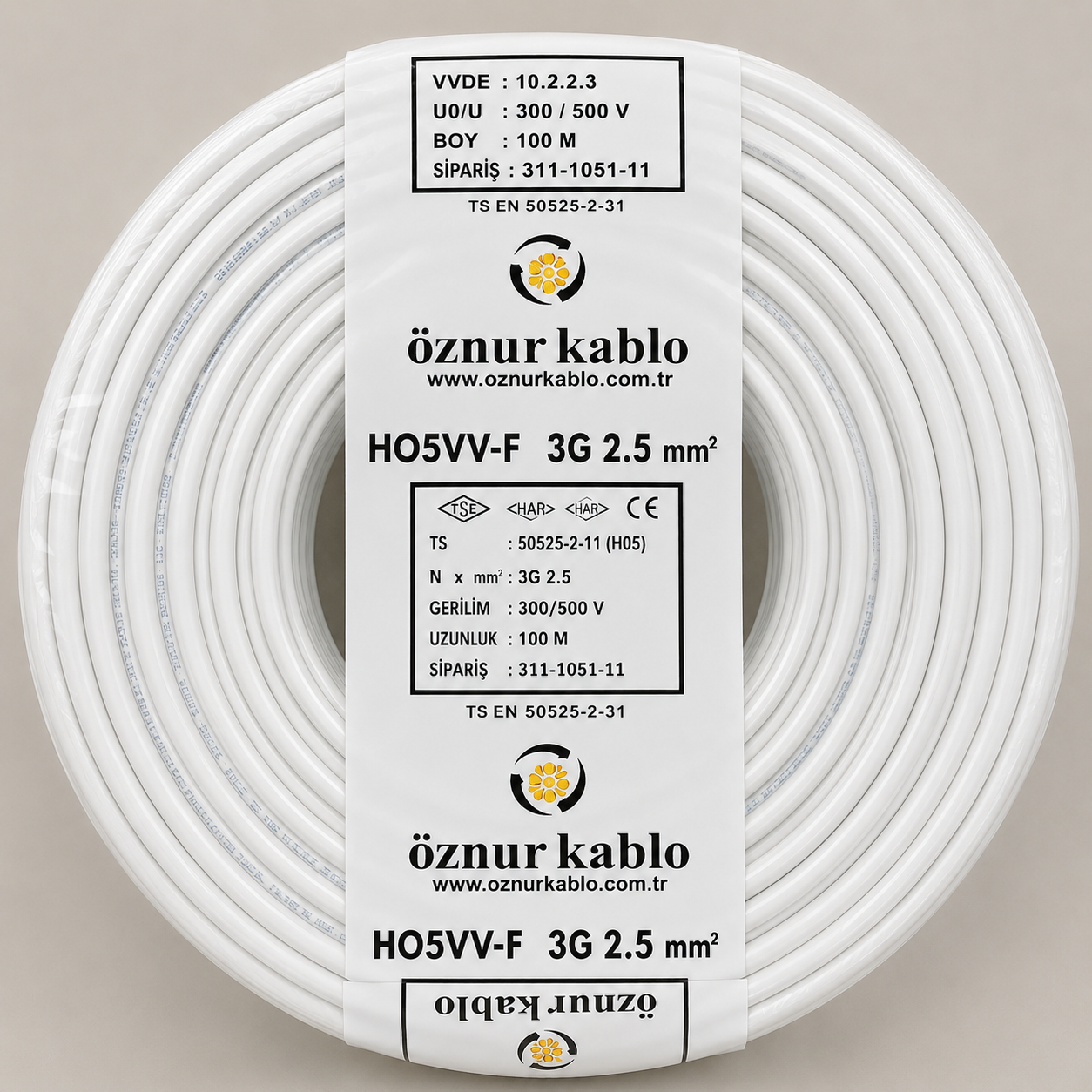 ÖZNUR 3x2,5 mm² NYY Enerji Kablosu